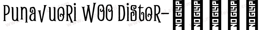 Punavuori W00 Distor字体转换